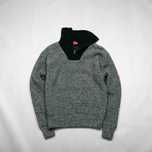 Engelbert Strauss rozpinany sweter wełniany z golfem S halfzip