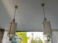 Zestaw czterech lamp wiszące+kinkiety