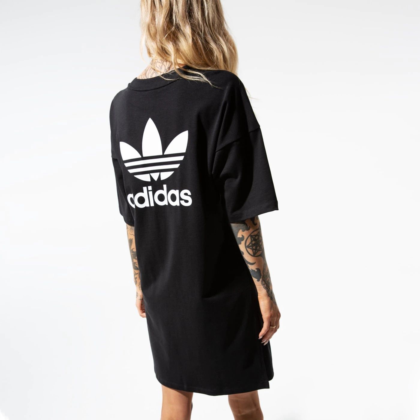 Kicksy Sukienka T Shirt Adidas Originals Trefoil Dresa rozm S -36