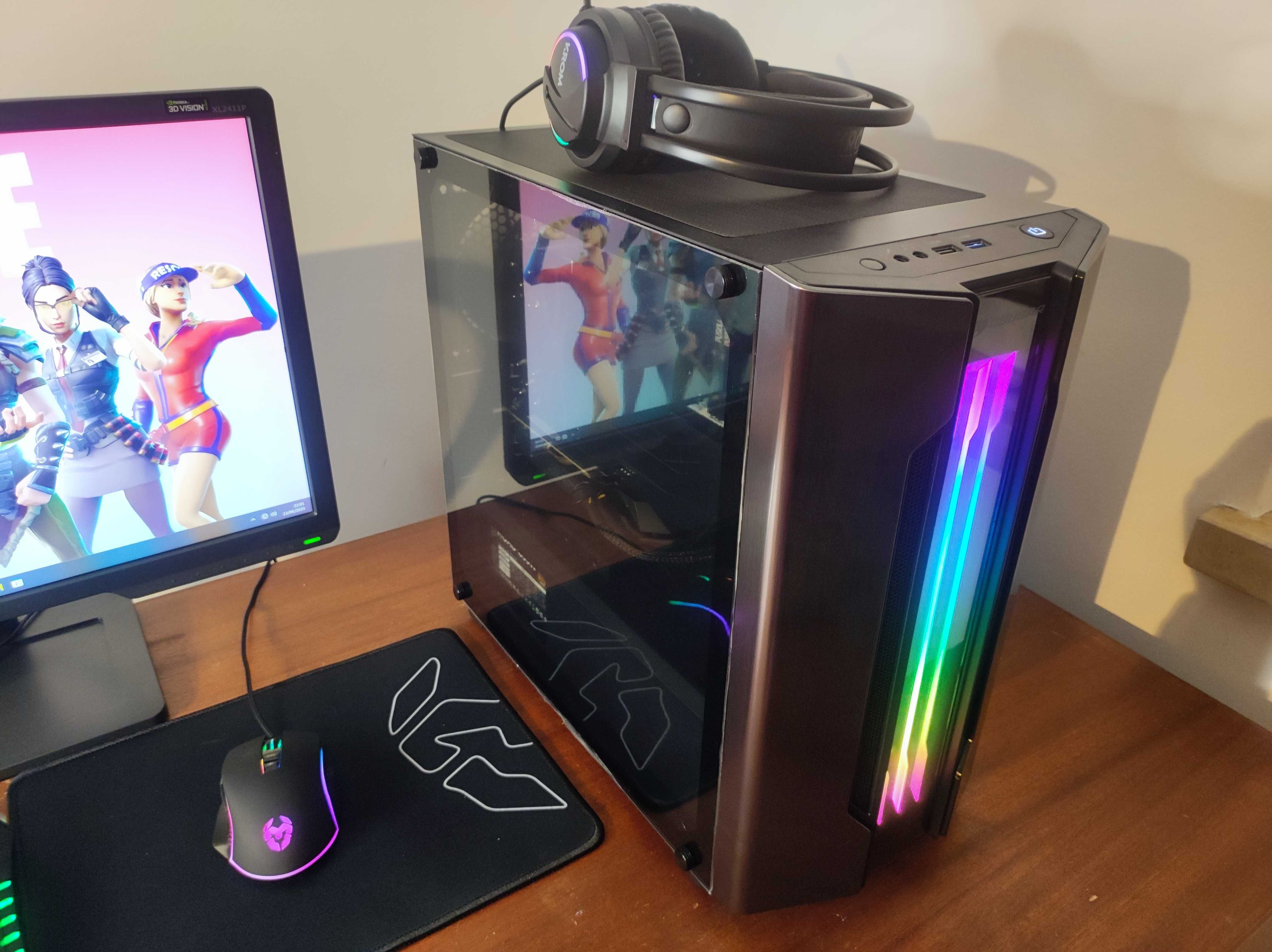 PC Gaming Ryzen 2600X 4GHz / GTX 1660 Ti 6GB / 16GB 3200 / RGB / NVMe