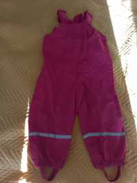 Дощові штани, грязепруф, дощовик 74-80, рожевий дівчачий, Лупі лу