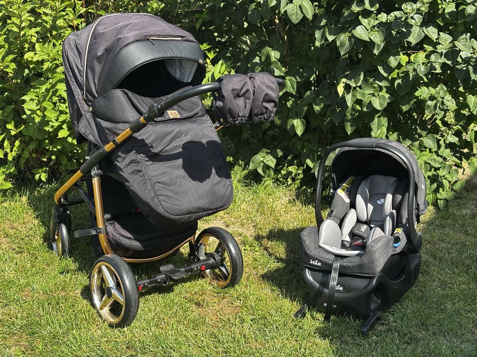 Wózek 2w1 Adamex Reggio z fotelikiem i baza isofix