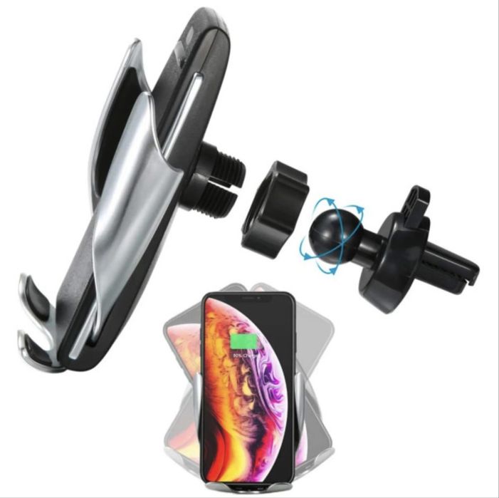 Сенсорний автомобільний тримач із бездротовою зарядкою, універсальний