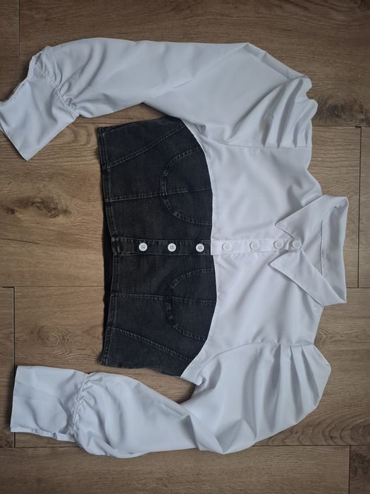 Bluzka z ciemnym gorsetem XL NOWA!