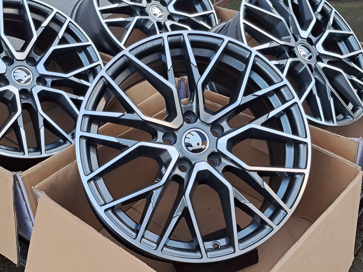 Alufelgi SKODA 18' 5x100 Scala Rapid Fabia Kamiq Roomster CA20 HGP!