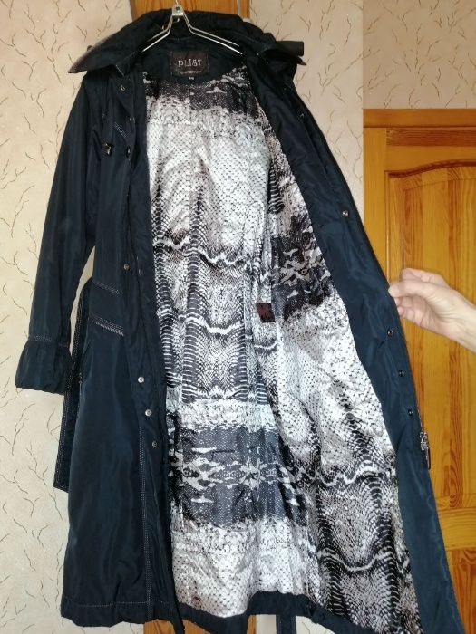 пальто женское чёрного цвета на синтипоне польское