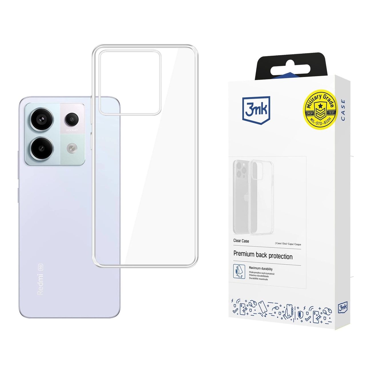 Etui do Xiaomi Redmi Note 13 Pro 5G 3MK Clear Case Przezroczyste