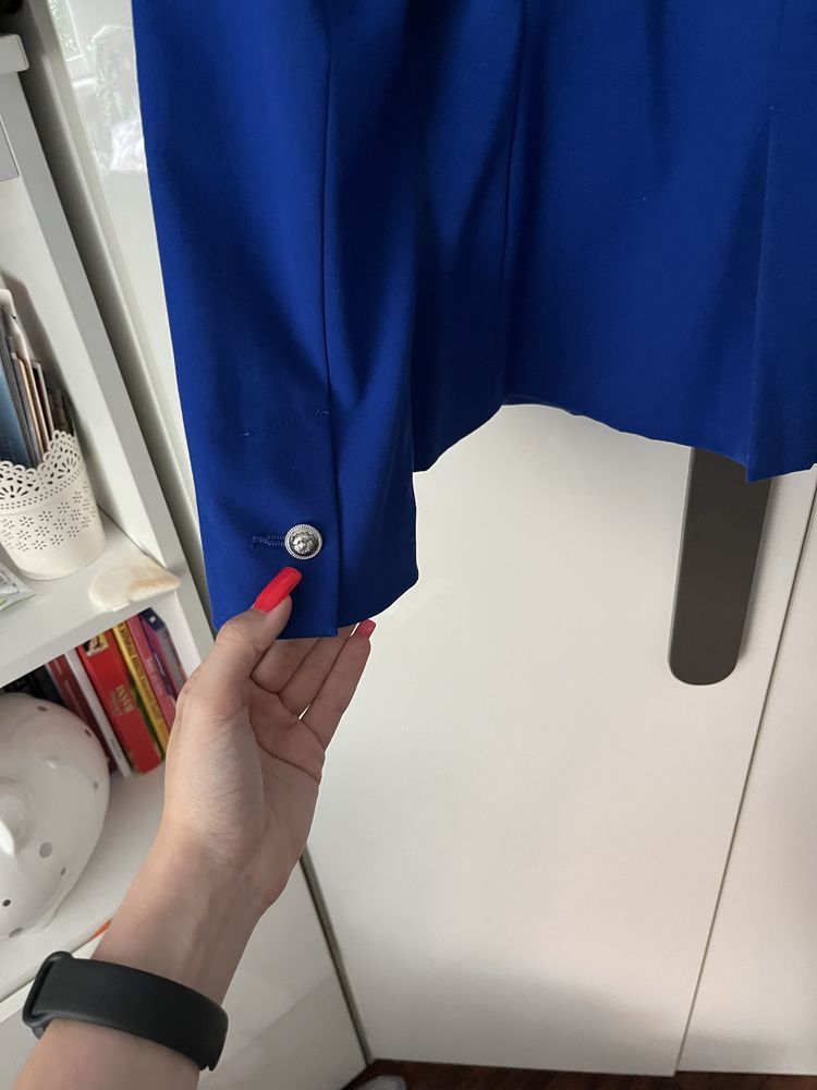 Garnitur damski zara m xs granatowy