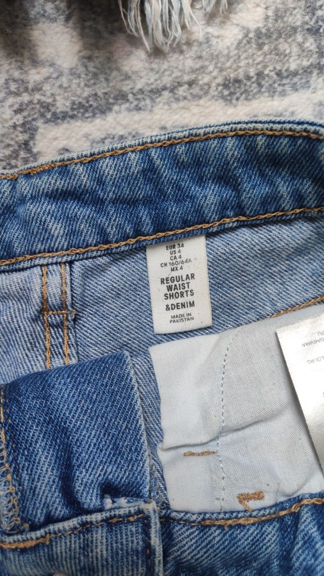 Shorty jeansowe spodenki H&M sinsay