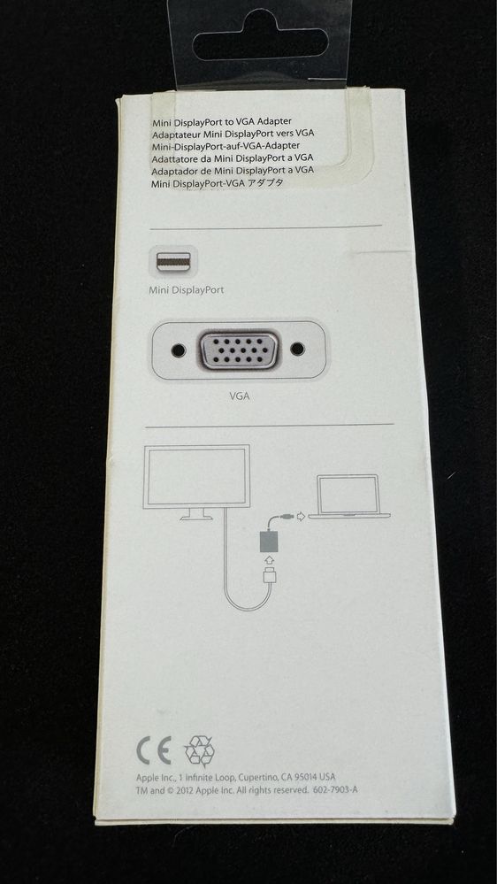 Vendo Mini DisplayPort to VGA Adapter da Apple