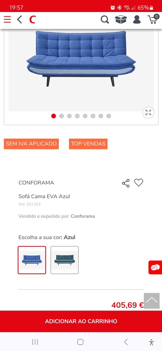 Sofá Cama Novo Conforama