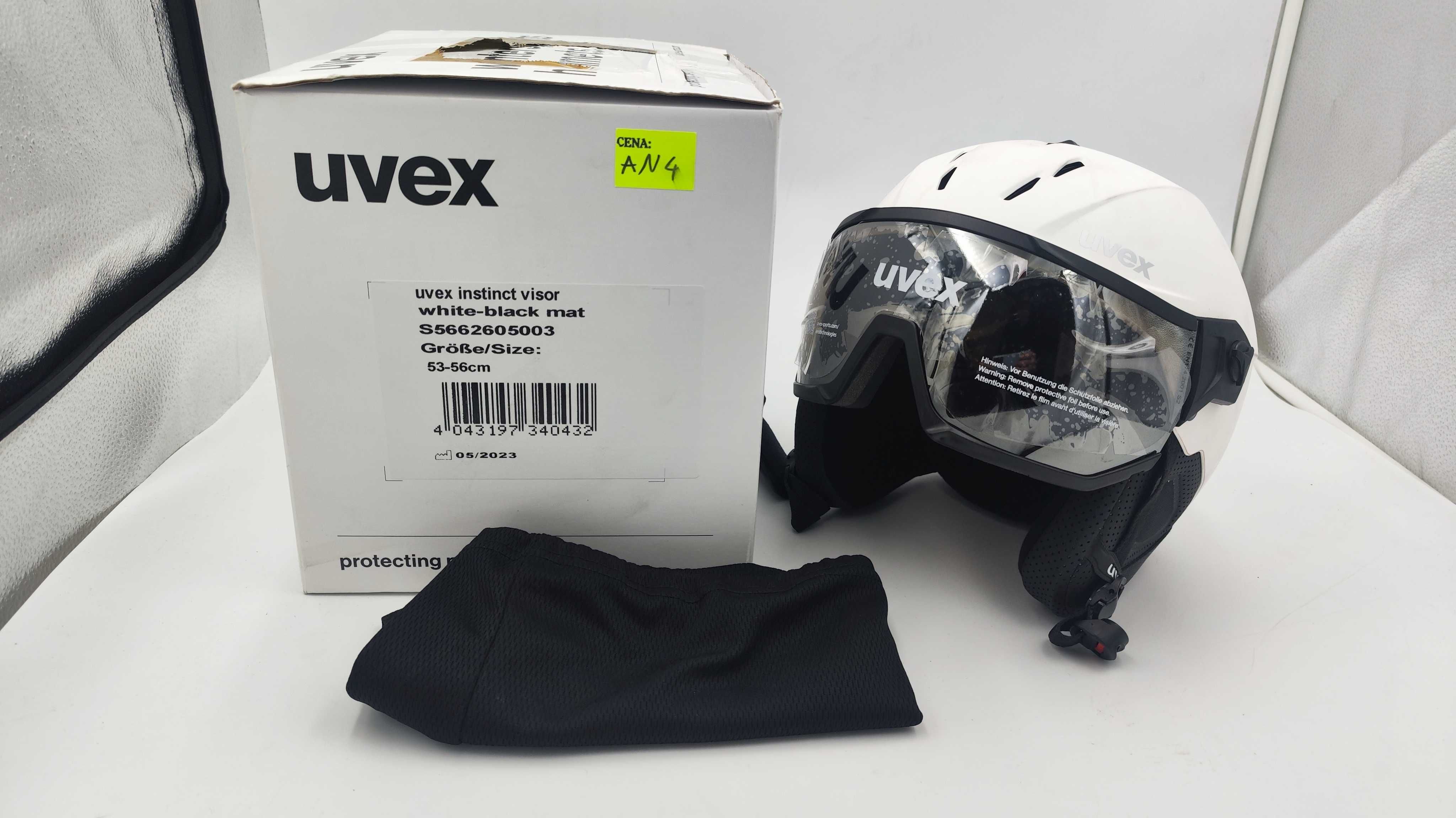 Kask Narciarski UVEX INSTINCT VISOR r. 53-56 cm (AN4)