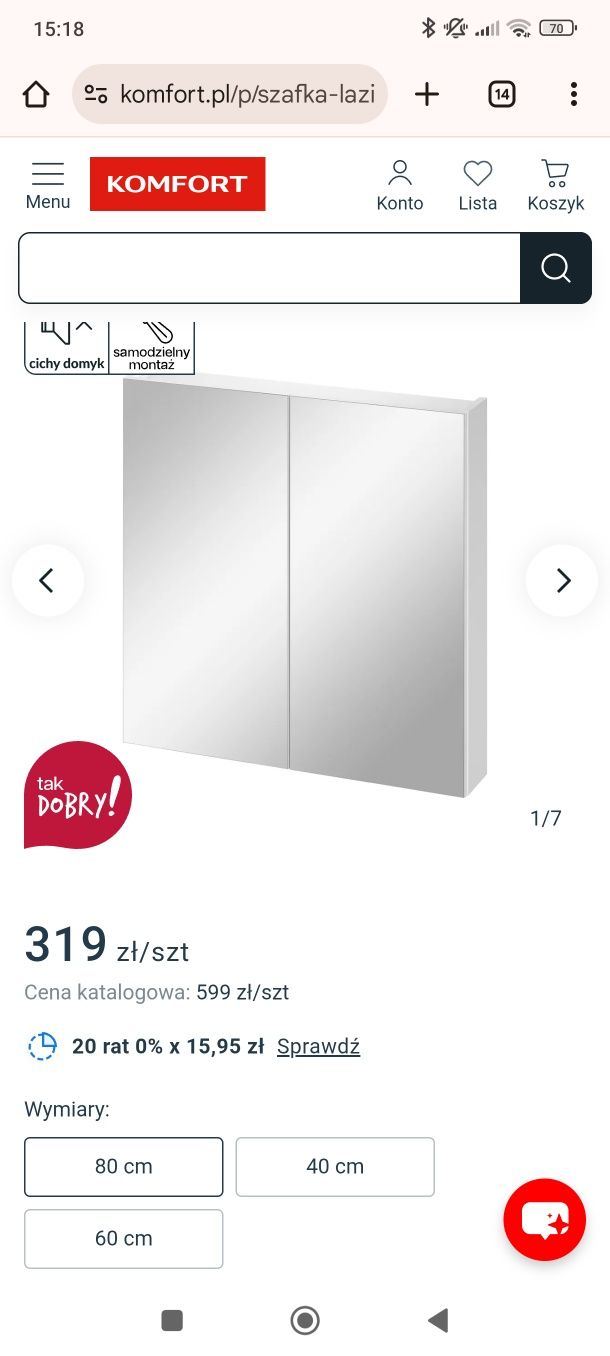Komplet mebli łazienkowych Cersanit Moduo