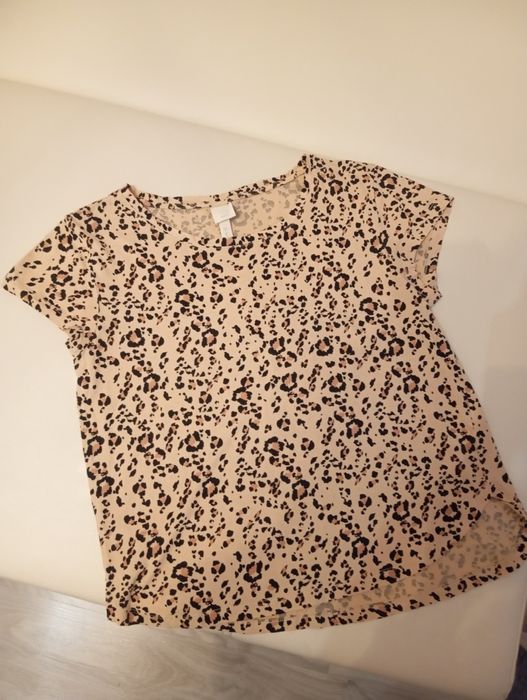 Koszulka w panterkę H&M rozmiar S