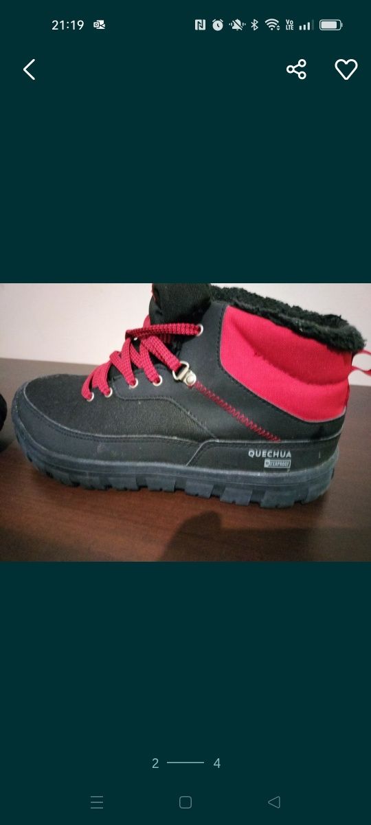Buty zimowe trekingowe Quechua r.39