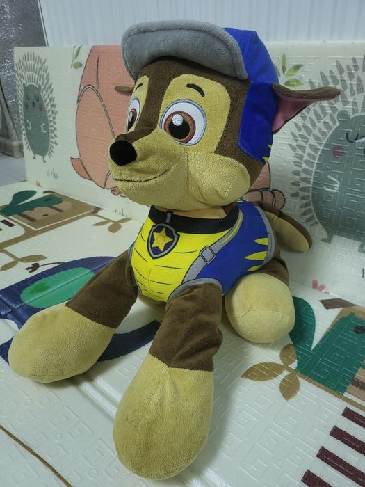 М'яка іграшка Чейз гонщик 55см. Щенячий патруль (Paw Patrol) Оригінал!