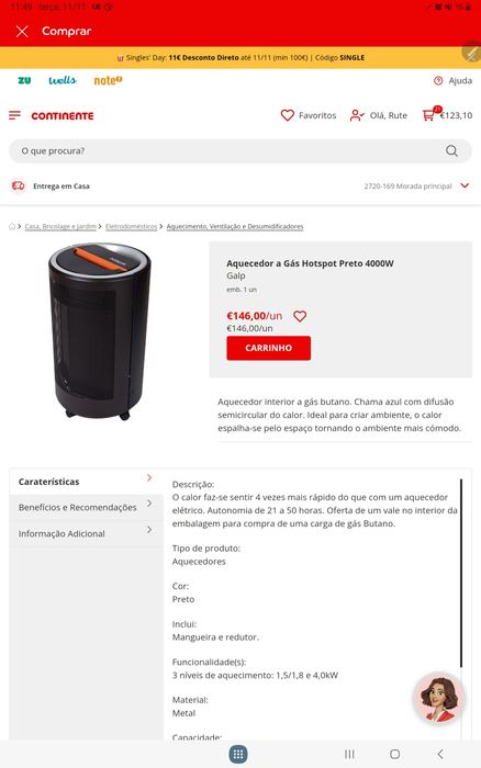 Aquecedor doméstico