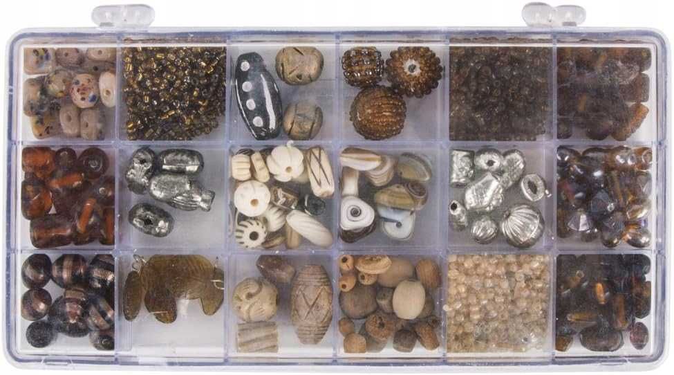 Zestaw koralików Rayher Topaz 240g,szkło do biżuterii, 21x11,3x #6624