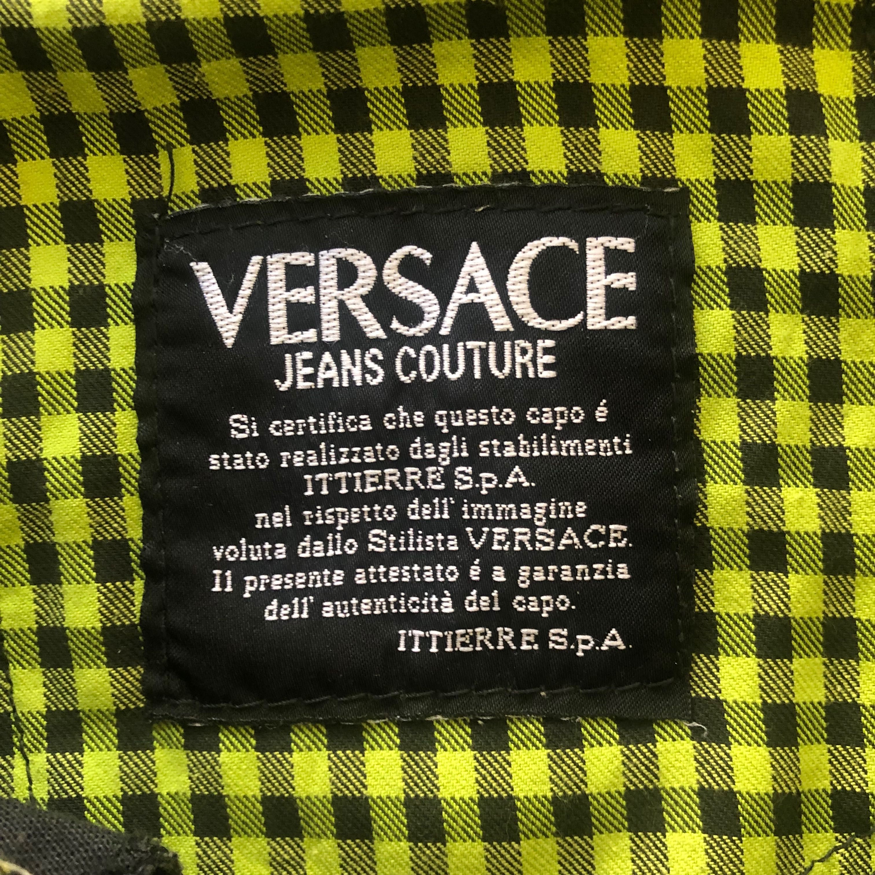 Calças Versace 80s trousers punk vintage