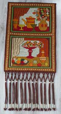 Sumak kilim Cepelia PRL "Martwa Natura"