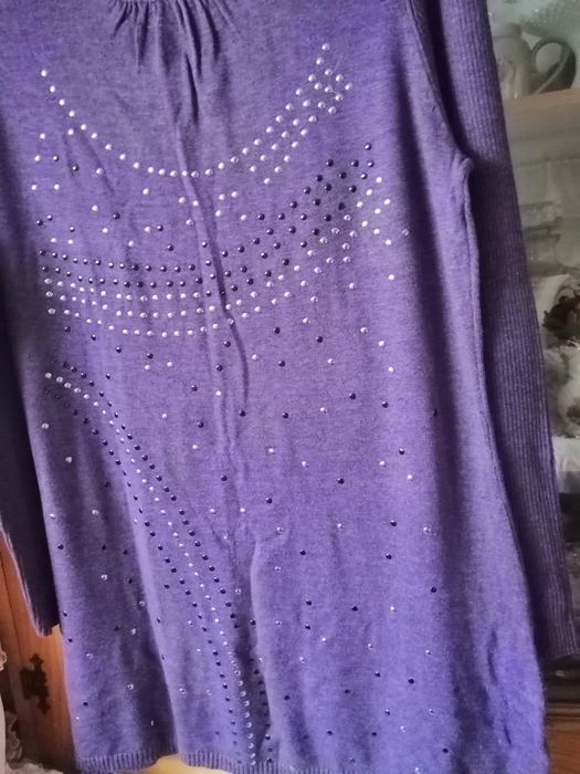 Golf z dzetami. Dzianina