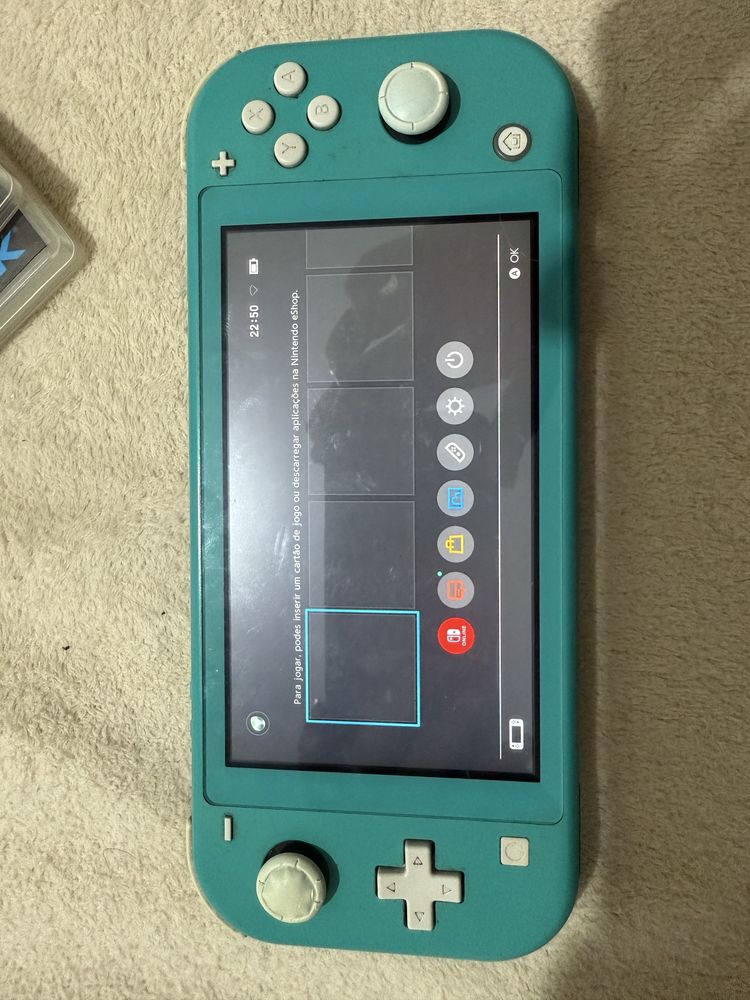 nintendo switch lite + 2 jogos