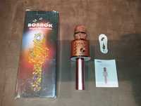 Mikrofon Karaoke z Głośnikiem - BONAOK Q37 - Różowy
