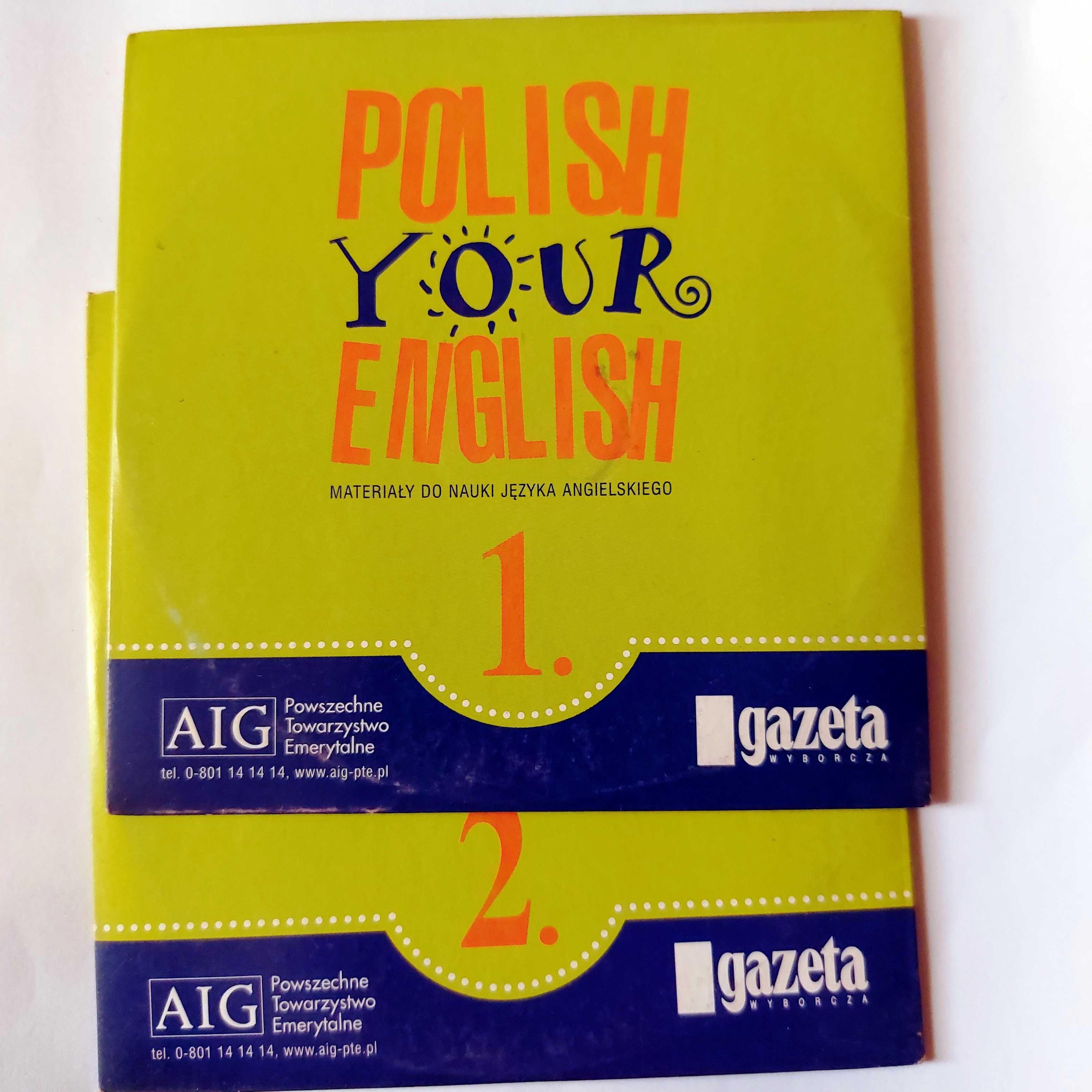 POLISH YOUR ENGLISH | materiały do nauki angielskiego | 2 płyty na PC