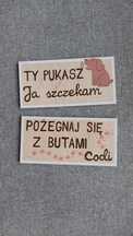 Tabliczka na drzwi napis na drzwi ostrzegawczy pies dla psa