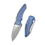 Nóż składany Kubey Sumo Blue Titanium, Stonewashed CPM 20CV by Jake...