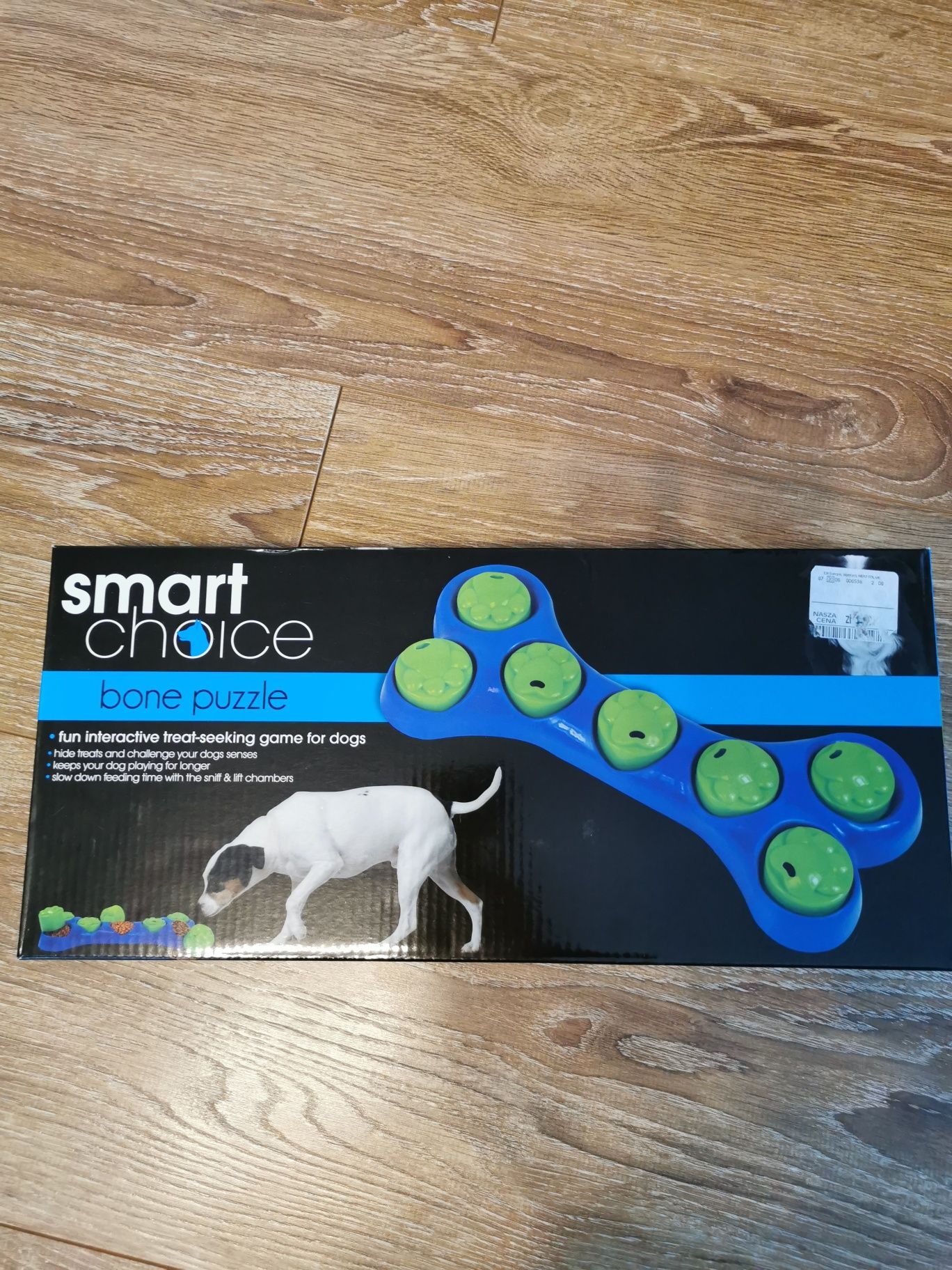 Gra interaktywna węchowa puzzle dla psa kość