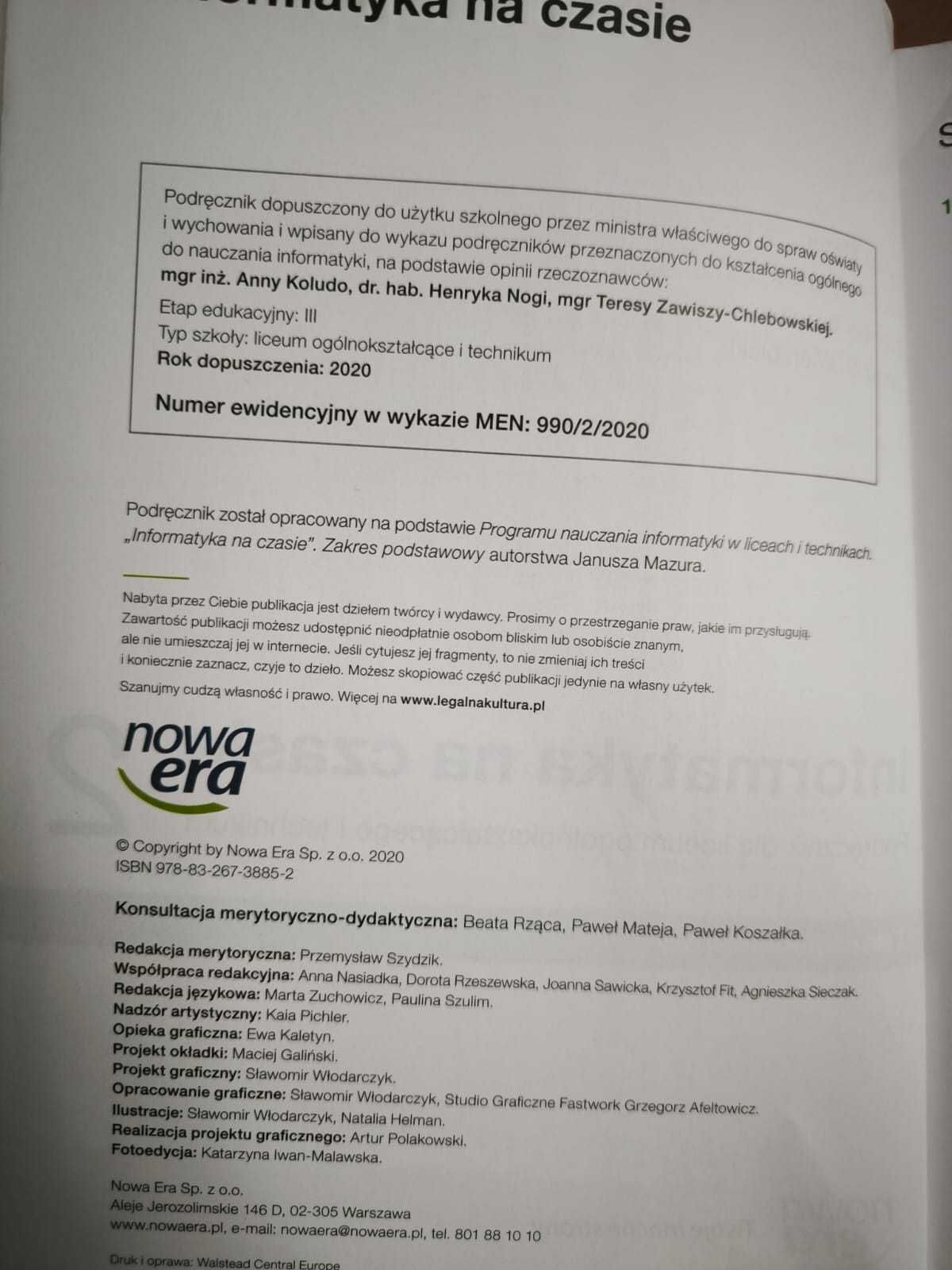 Informatyka na czasie 2- zakres podstawowy