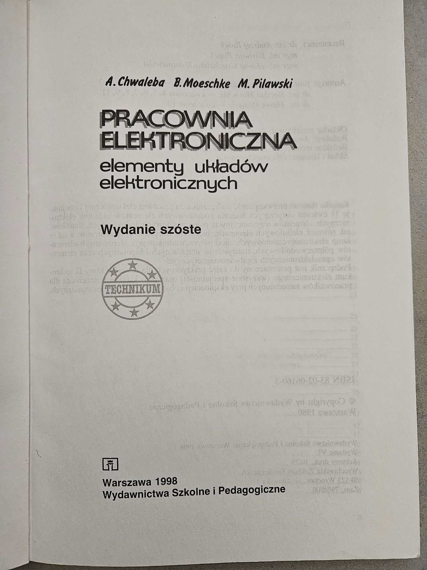 Podręcznik Pracownia Elektroniczna