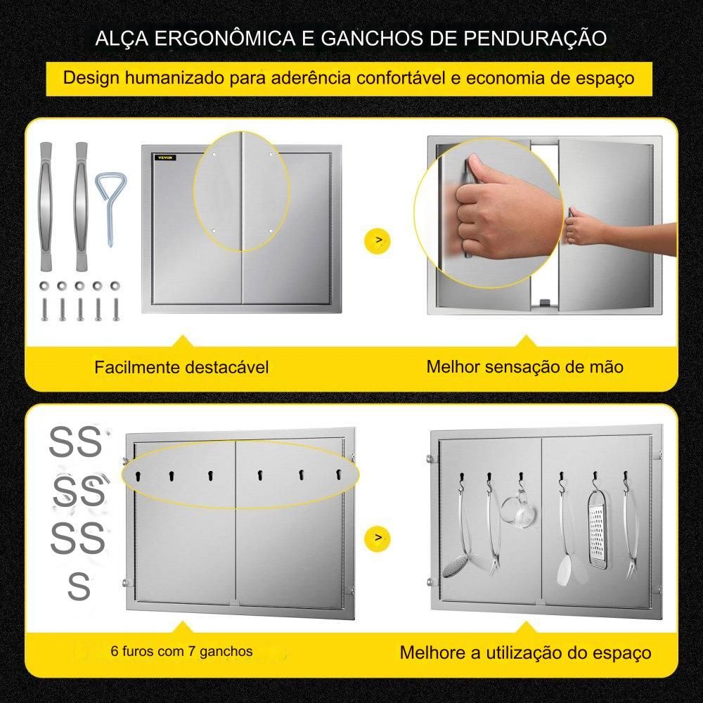 Portas para Churrasqueira - 61x79cm