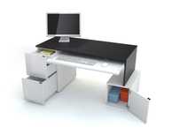 Biurko 140 L z kontenerkiem Young Users 140x65