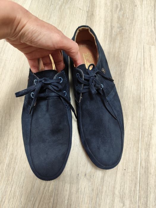 Нові чоловічі замшеві мокасини,44 розмір.