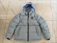 Kurtka ocieplana Tommy Jeans Alaska Puffer Chambray Blue brandowana
