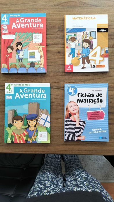 manuais 4º ano +  fichas de avaliação