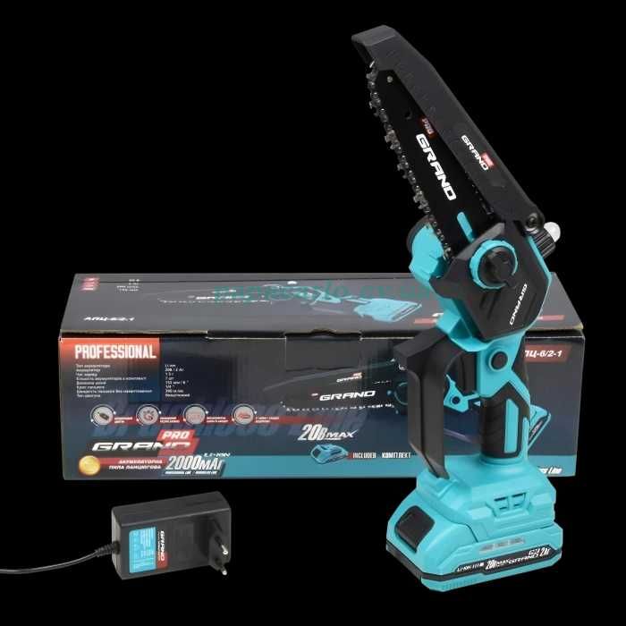 Акумуляторна ланцюгова пила Grand АПЦ-6/2 (1 або 2 АКБ)