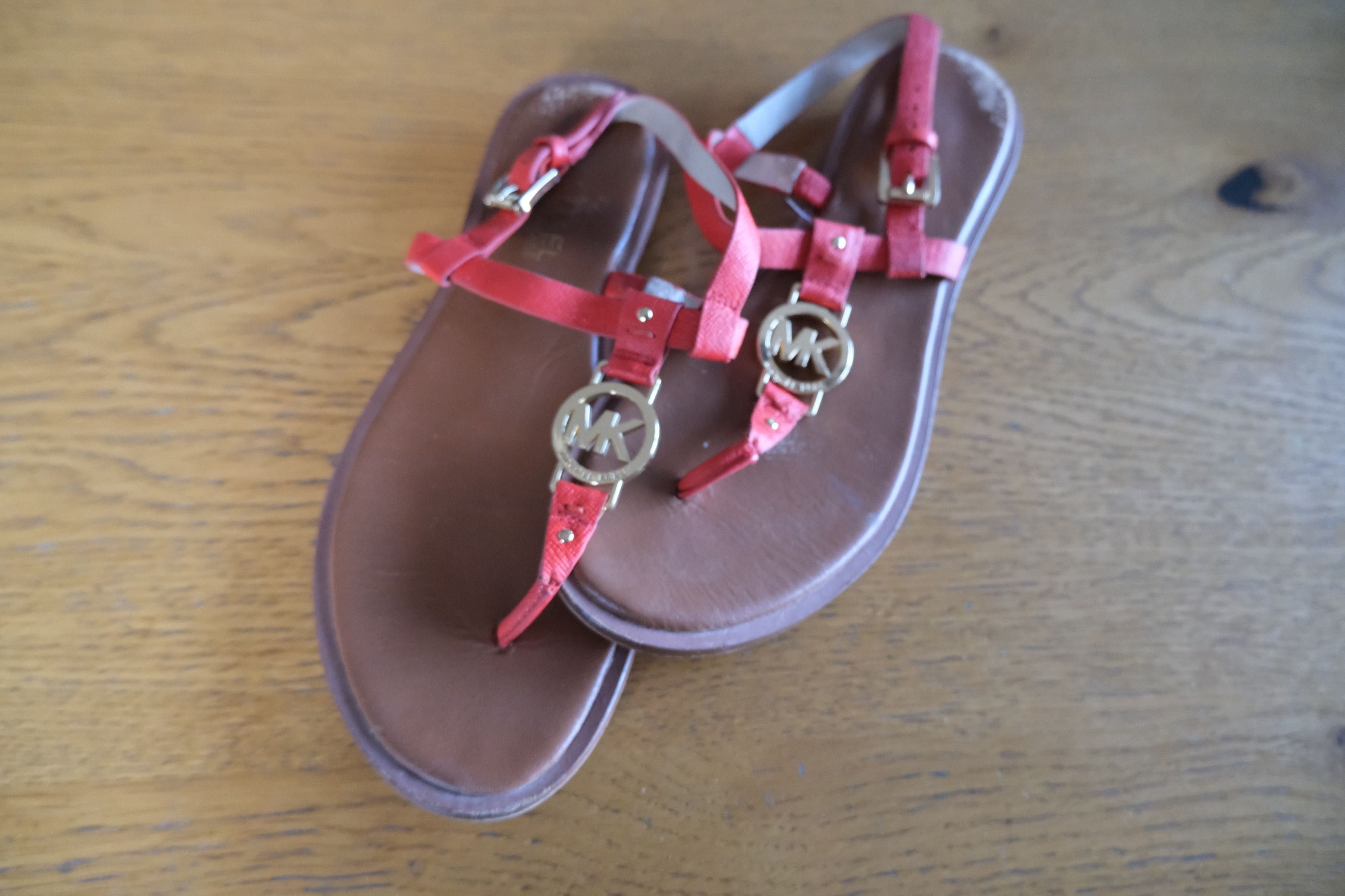 sandały Michael Kors r. 36 (6) skóra czerwone