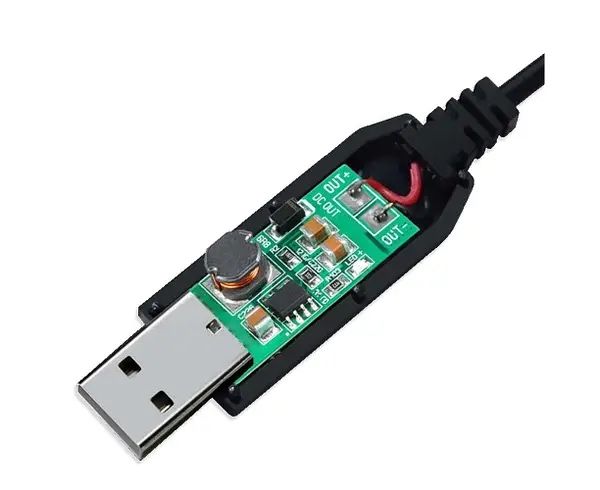 Кабель для роутера від повербанка з перетворювачем на 12V