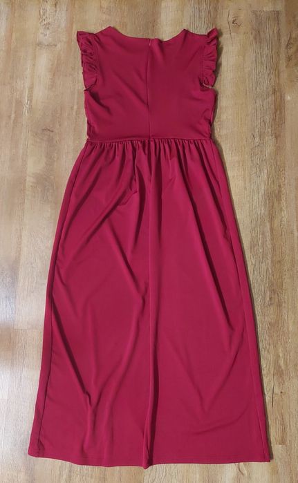 Długa sukienka Burgund rozm M