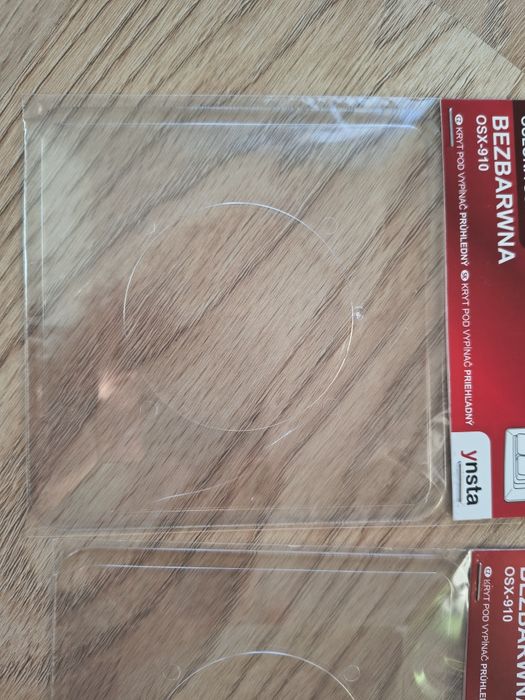 Osłona na kontakt przezroczysta pojedyncze podwojne nowe