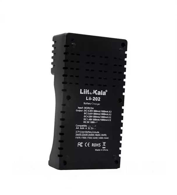 LiitoKala Lii-202 - 2х-канал ЗУ для аккумуляторов 18650 AA, AAA