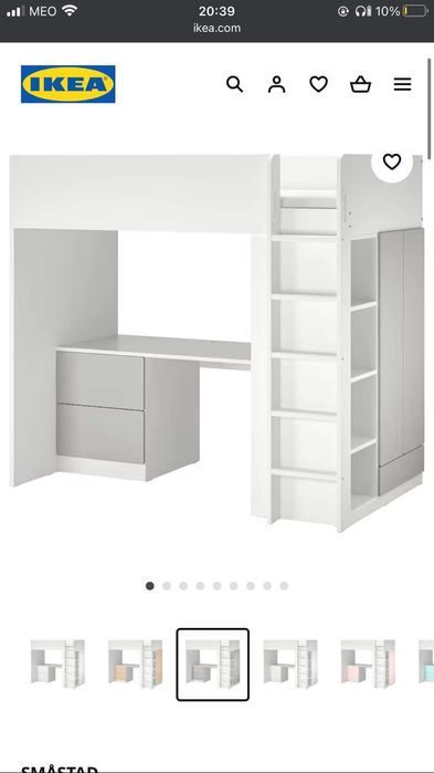 Cama alta estudio SMASTAD