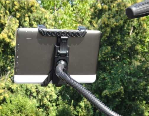 Długi uchwyt na tablet 7″ 10,1″ 13" giętkie ramię 140cm