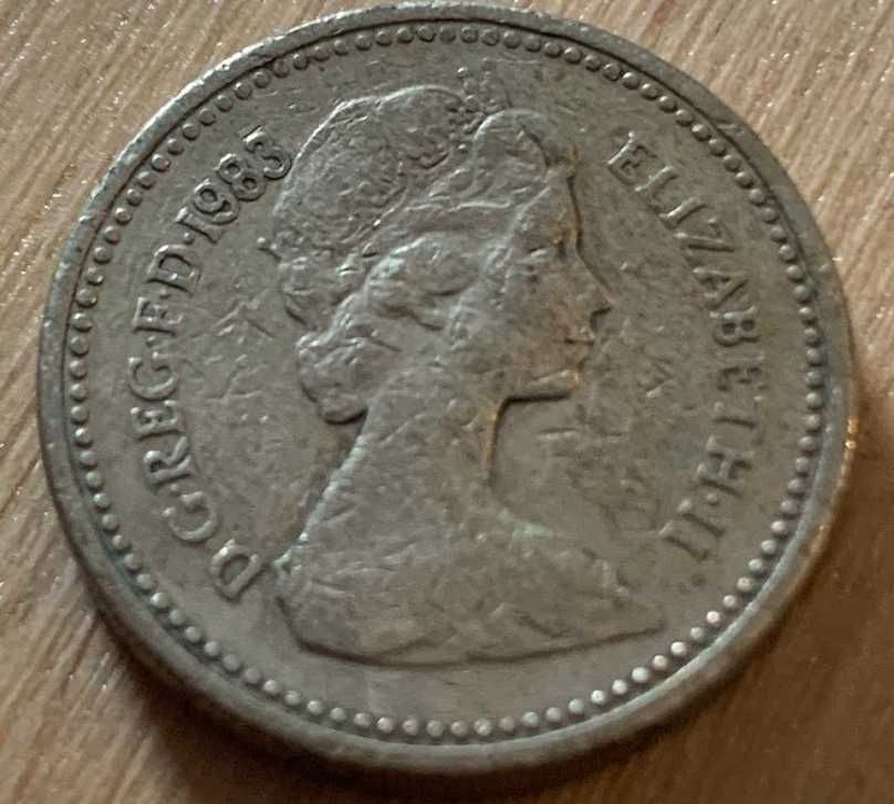 moeda one pound 1983