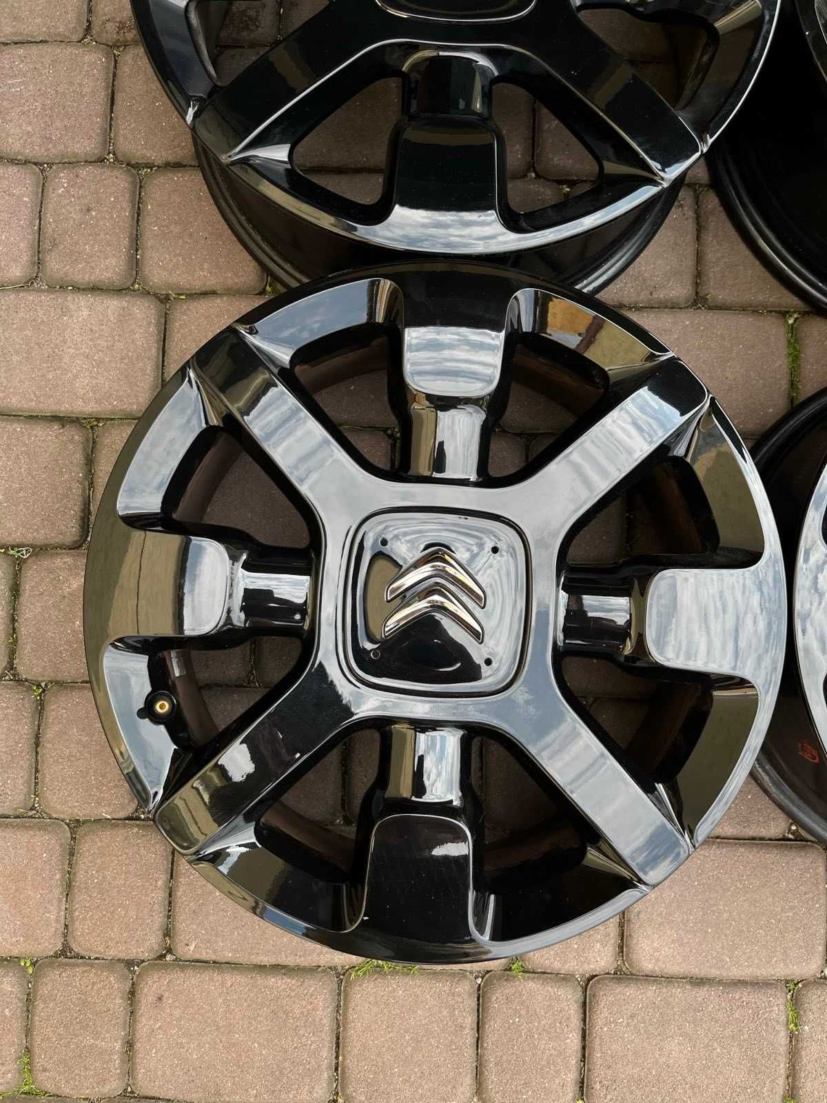 Oryginalne alufelgi Citroen OE C4 CACTUS 4x108 17 cali CZARNE