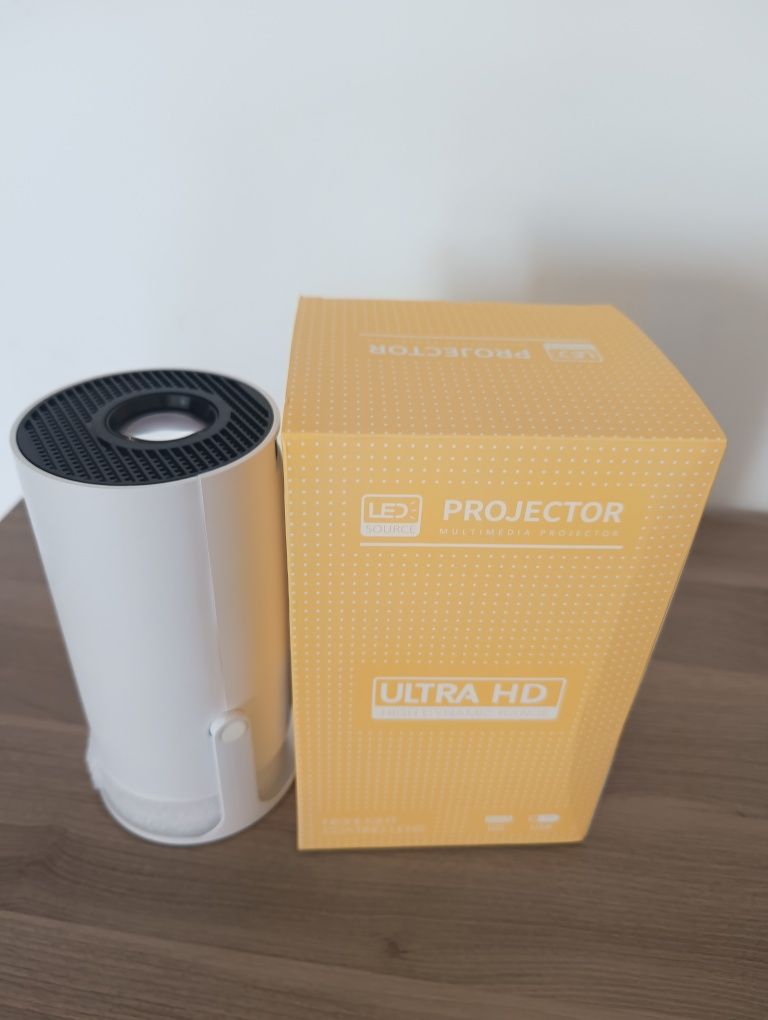 Projektor obrotowy, rzutnik, przenośny, SMART 4K, Bluetooth, do domu,
