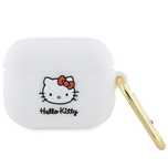 Hello Kitty HKAP3DKHSH Airpods Pro coverbiały/white Silicone 3D Kitty